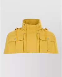 Prada - Nylon Cape Adjustable Cuffs Drawstring Hood - Lyst