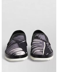 Dolce & Gabbana - Leather Printed Slip-On Sneakers - Lyst