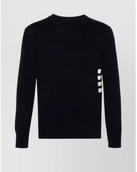Thom Browne - Cotton Fine-Knit Relaxed-Fit Crew-Neck Jumper - Lyst