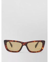 Miu Miu - Rectangular Sunglasses Tortoiseshell Frame Tinted Lenses - Lyst