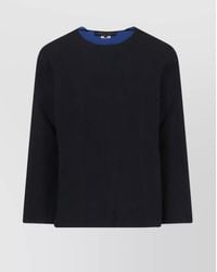 Comme des Garçons - Long Sleeve Crew Neck Knit Sweater - Lyst