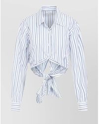 Dries Van Noten - Calbero Shirt With Asymmetric Hem And Tie-Back Detail - Lyst