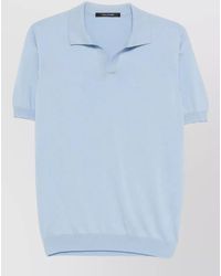Tagliatore - Polo Shirt Short Sleeves Ribbed Collar - Lyst