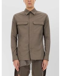 Rick Owens - Functional Shirt With Pockets And Long Sleeves - Lyst