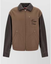 KENZO - Paris Chainstitch Jacket Contrast Sleeves Buttons - Lyst