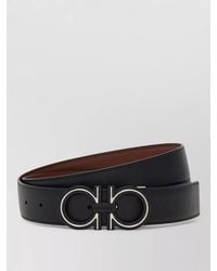 Ferragamo - Reversible Gancini Belt Adjustable Length Design - Lyst