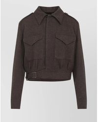 Ralph Lauren - Maddison Bomber Jacket Belted Hem - Lyst