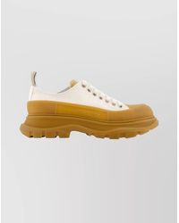 McQueen - Leather Low-Top Sneakers - Lyst