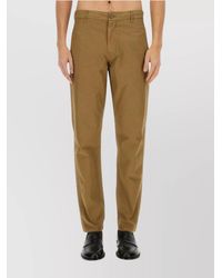 Aspesi - Cotton Straight-Leg Chino Trousers - Lyst