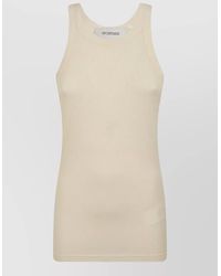 Max Mara - Fumato Ribbed Knit Sleeveless Fitted Top - Lyst