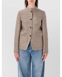 Fortela - Virgin Wool Single-Breasted Coat - Lyst