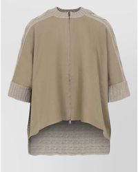 Max Mara - Linen Cable-Knit Short-Sleeve Cardigan - Lyst