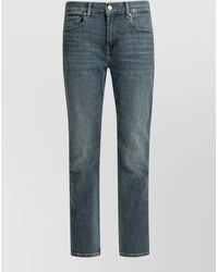 7 For All Mankind - Denim Jeans Faded Wash Five Pocket Design - Lyst