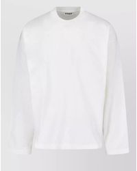 Jil Sander - Long Sleeve Crew Neck Knitted Top - Lyst