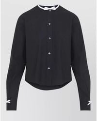 Moschino - Bow Detail Cotton Poplin Jacket - Lyst