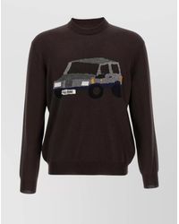 Magliano - Graphic Design Crew Neck Wool Sweater - Lyst