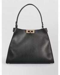 Fendi - Structured Tote Bag Top Handle Hardware - Lyst