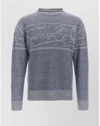 Berluti - 'Scripted' Crew Neck Sweater - Lyst