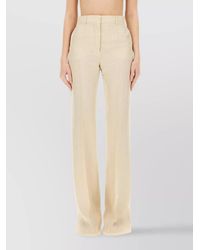 Sportmax - Viscose Flared Wide-Leg Trousers - Lyst