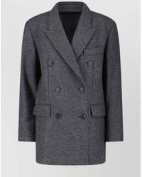 Isabel Marant - Double-Breasted Jacket With Notched Lapels - Lyst