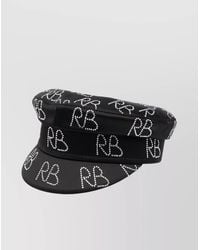 Ruslan Baginskiy - Crystal Embellished Logo Print Baker Boy Cap - Lyst