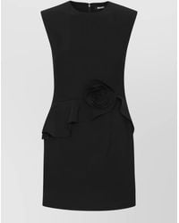 ROTATE BIRGER CHRISTENSEN - Sleeveless Rose-Appliqué Mini Dress - Lyst