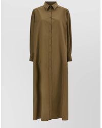 ARMARIUM - Long Sleeve Dress Cuffed Sleeves Slits - Lyst