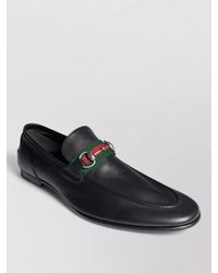 Gucci - Como Leather Loafers Metal Horsebit Detail - Lyst