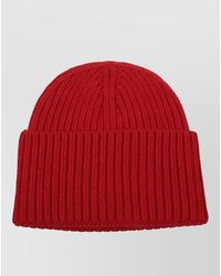 The Seafarer - Logo Wool Beanie Folded Cuff Ribbed - Lyst