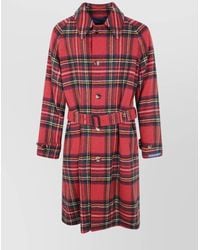 Polo Ralph Lauren - Belted Checked Coat - Lyst