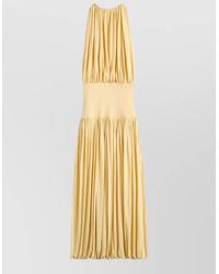 TOTEME - Gathered Panelled Sleeveless Maxi Dress - Lyst