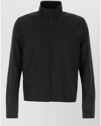 Gucci - Gg Cotton Jacket High Collar Long Sleeves - Lyst