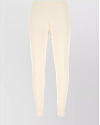 Prada - Cashmere Blend Ribbed Cuff Track Pants - Lyst