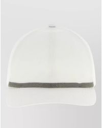 Brunello Cucinelli - Baseball Hat Curved Brim Embellished Band - Lyst