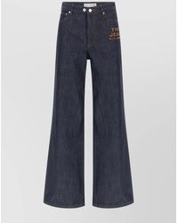 A.P.C. - Denim Wide-Leg Trousers - Lyst