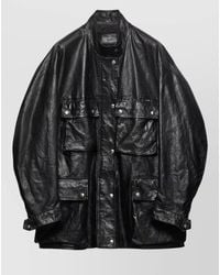 Prada - Collared Jacket Long Sleeves Multiple Pockets - Lyst