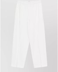 Fabiana Filippi - Wide Leg Tailored Trousers Silk Nylon Blend - Lyst