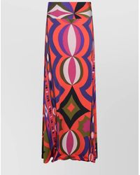 PUCCI - Midi And Maxi Skirt With Geometric Design - Lyst