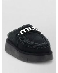 Mou - Bounce Clog Flat Sole Round Toe Slippers - Lyst