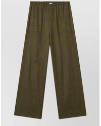 TOTEME - Flannel Pajama Trousers Elasticated Waistband Wide Leg - Lyst