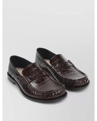 Loewe - Leather Loafers - Lyst