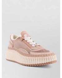 Chloé - Mesh Low-Top Sneakers - Lyst