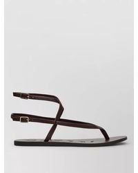 Manebí - Double Strap Flat Sole Open Toe Sandals - Lyst