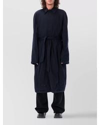 Balenciaga - Cotton Belted Deconstructed Trench Coat - Lyst