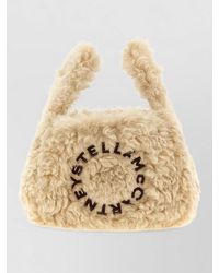Stella McCartney - Stella Logo Shearling Effect Tote Bag - Lyst