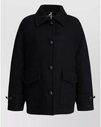 Circolo 1901 - Wool Double-Breasted Coat - Lyst