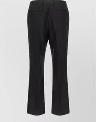 Dries Van Noten - Paloma Tailored Trousers Belt Loops Back Pockets - Lyst