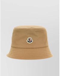 Moncler - Logo Bucket Hat With Stitched Brim - Lyst