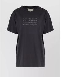 Maison Margiela - Cotton Logo-Print Crew-Neck T-Shirt - Lyst