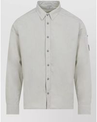 C.P. Company - Cp Company Long Sleeve Cotton Shirt - Lyst
